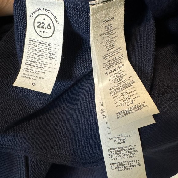 NWT Allbirds Women's The R&R Hoodie in Navy Night Size Large - Picture 11 of 11